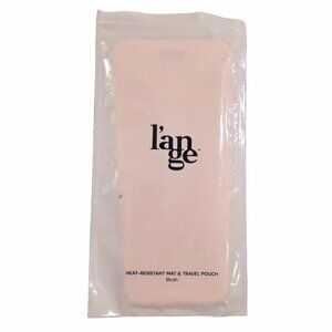L'ange Heat Resistant Mat Travel Pouch Sleeve Blush for Curling Iron New